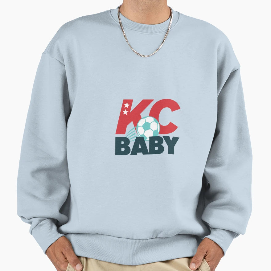 Kc Soccer Ball Swoosh Sweatshirt - Fun Novelty Design Men Women - T-Shirt, Sweatshirt, Hoodie
