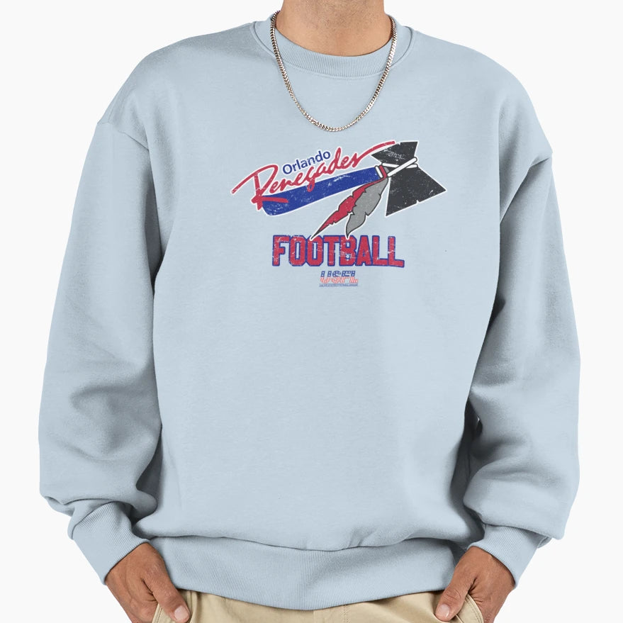 Distressed Orlando Renegades Football Sweatshirt - Trendy Graphic Men Women - T-Shirt, Sweatshirt, Hoodie