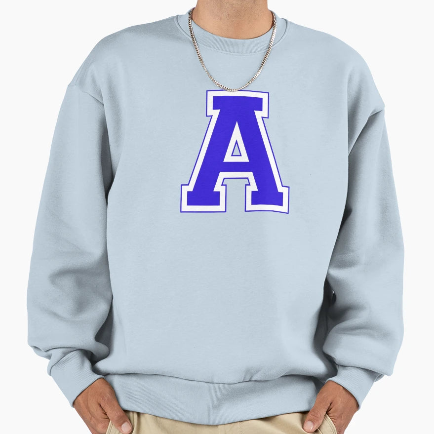 Varsity Letter Sweatshirt - Fun Novelty Design for Adults - T-Shirt, Sweatshirt, Hoodie