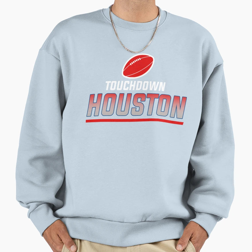 Houston Football Team 5 Sweatshirt - Minimalist Print Men Women - T-Shirt, Sweatshirt, Hoodie
