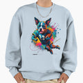 Pitbull Dog Playing American Sweatshirt - Streetwear Style for Adults - T-Shirt, Sweatshirt, Hoodie