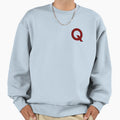 Letter Q Monogram Red And Black Sweatshirt - Fun Novelty Design Men Women - T-Shirt, Sweatshirt, Hoodie