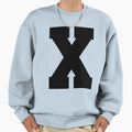 Alphabet Black X Sports Letter X Sweatshirt - Trendy Graphic for Adults - T-Shirt, Sweatshirt, Hoodie