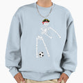 Pirate Skeleton Soccer Halloween Sweatshirt - Minimalist Print Unisex - T-Shirt, Sweatshirt, Hoodie