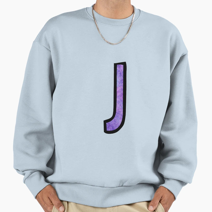 Letter J Sweatshirt - Trendy Graphic Unisex - T-Shirt, Sweatshirt, Hoodie