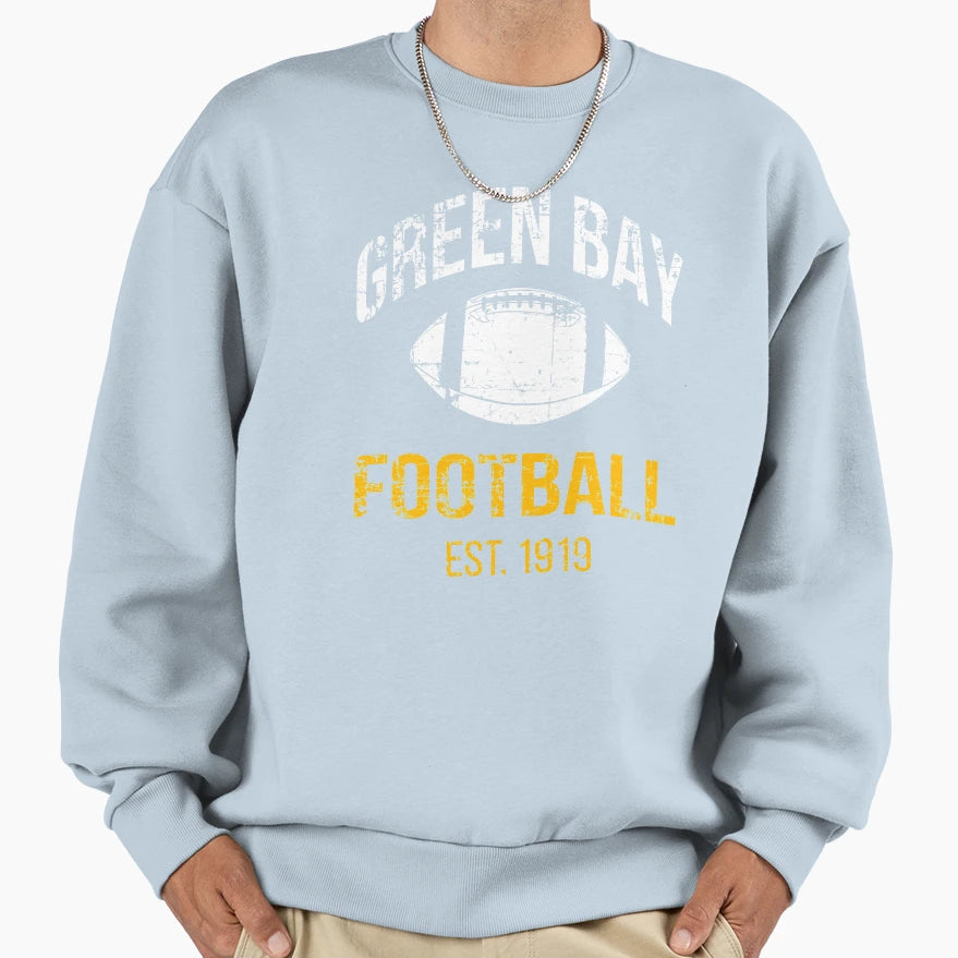 Green Bay Football Team Sweatshirt - Streetwear Style Men Women - T-Shirt, Sweatshirt, Hoodie