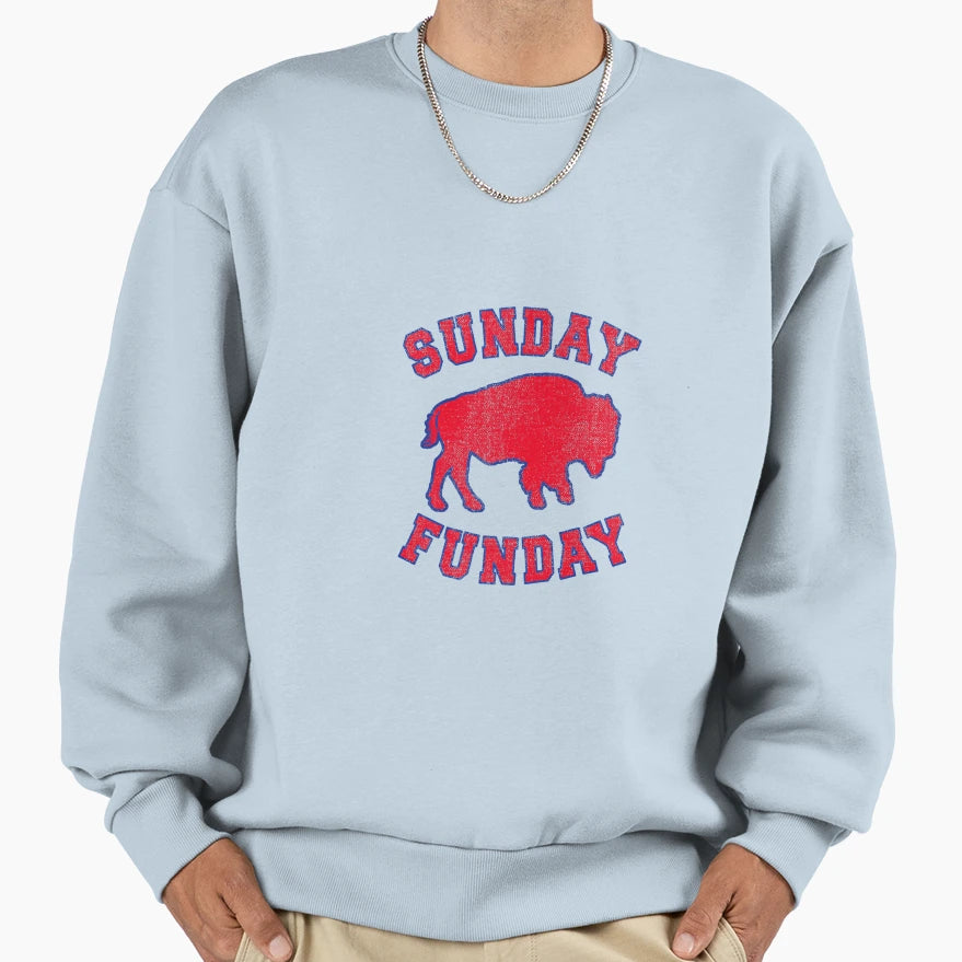 Sunday Funday 716 Buffalo New York Sweatshirt - Novelty Apparel Unisex - T-Shirt, Sweatshirt, Hoodie