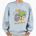 Match Mood Funny Cat And Soccer Goal Sweatshirt - Streetwear Style Unisex - T-Shirt, Sweatshirt, Hoodie