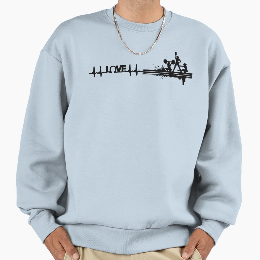Ilove Musculation Sweatshirt - Aesthetic Graphic Unisex - T-Shirt, Sweatshirt, Hoodie