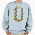 Letter U Dragonfont Initial Sweatshirt - Streetwear Style for Adults - T-Shirt, Sweatshirt, Hoodie
