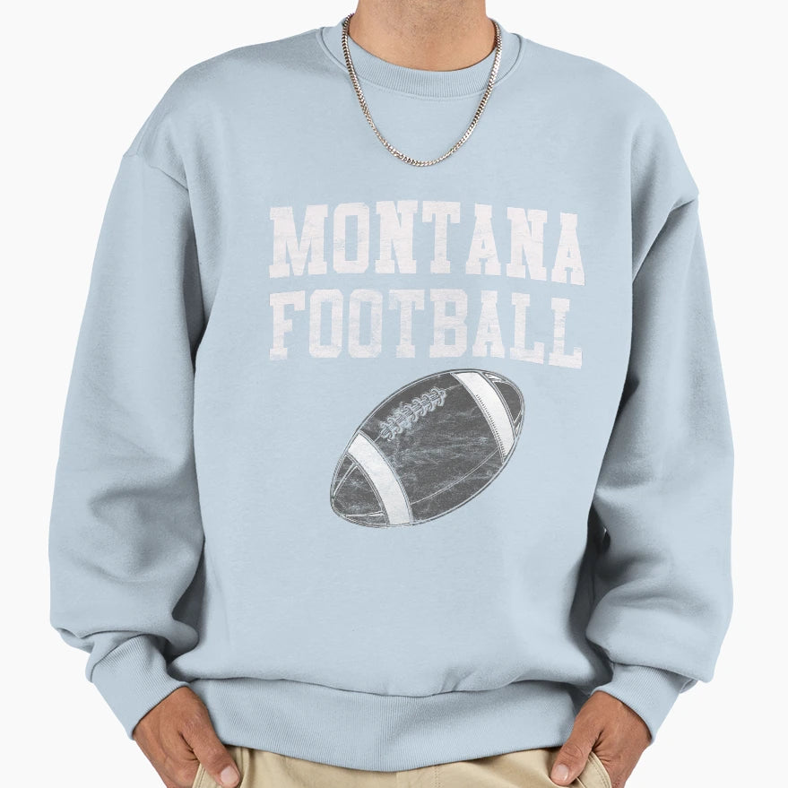Montana Football Sweatshirt - Trendy Graphic Unisex - T-Shirt, Sweatshirt, Hoodie
