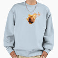 Burning Soccer Ball Iii Sweatshirt - Graphic Print for Adults - T-Shirt, Sweatshirt, Hoodie