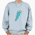 Turquoise Silver Bolt Sweatshirt - Novelty Apparel for Adults - T-Shirt, Sweatshirt, Hoodie