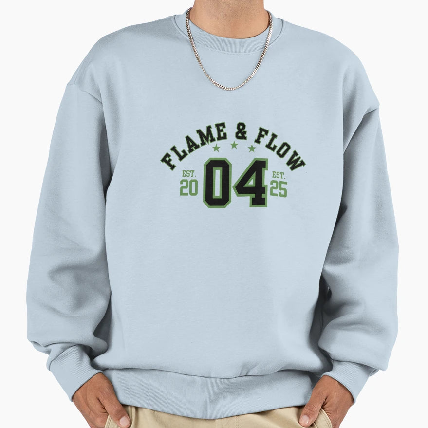 Flame Flow No 4 Sweatshirt - Minimalist Print Unisex - T-Shirt, Sweatshirt, Hoodie