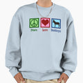 Peace Love Donkeys Sweatshirt - Aesthetic Graphic Unisex - T-Shirt, Sweatshirt, Hoodie