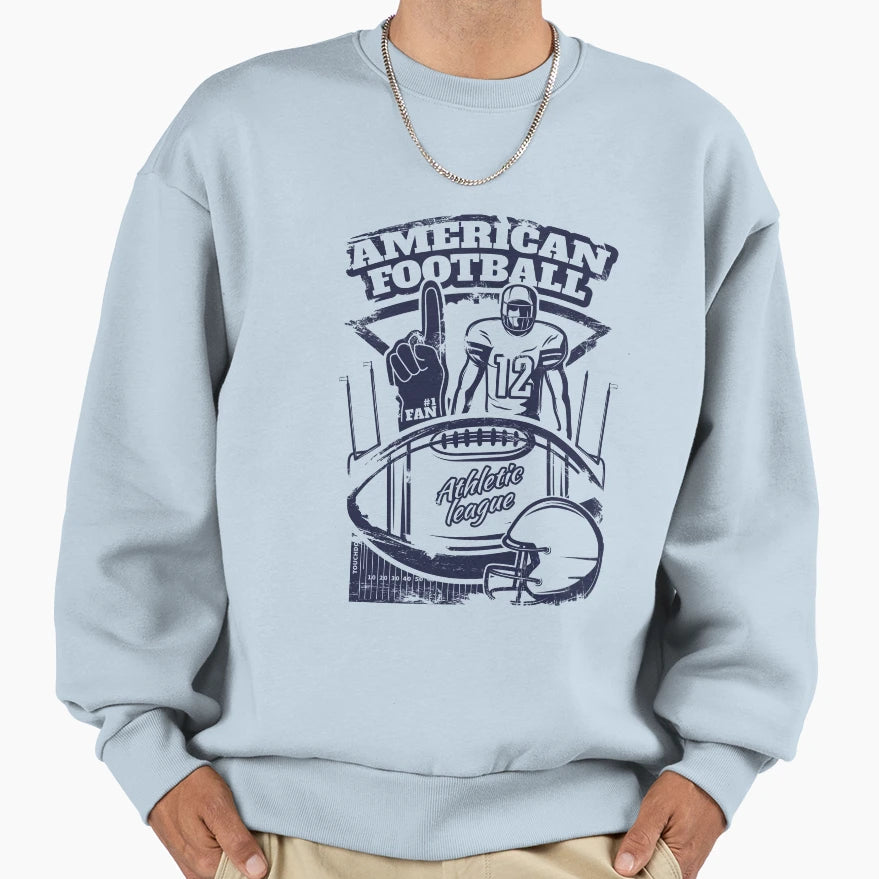 American Football Athletic Sweatshirt - Aesthetic Graphic for Adults - T-Shirt, Sweatshirt, Hoodie