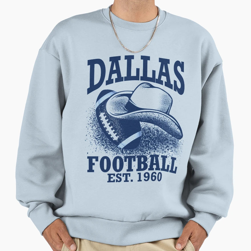 Dallas Football Sweatshirt - Graphic Print Men Women - T-Shirt, Sweatshirt, Hoodie