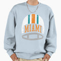Miami Helmet Aqua Sweatshirt - Streetwear Style for Adults - T-Shirt, Sweatshirt, Hoodie