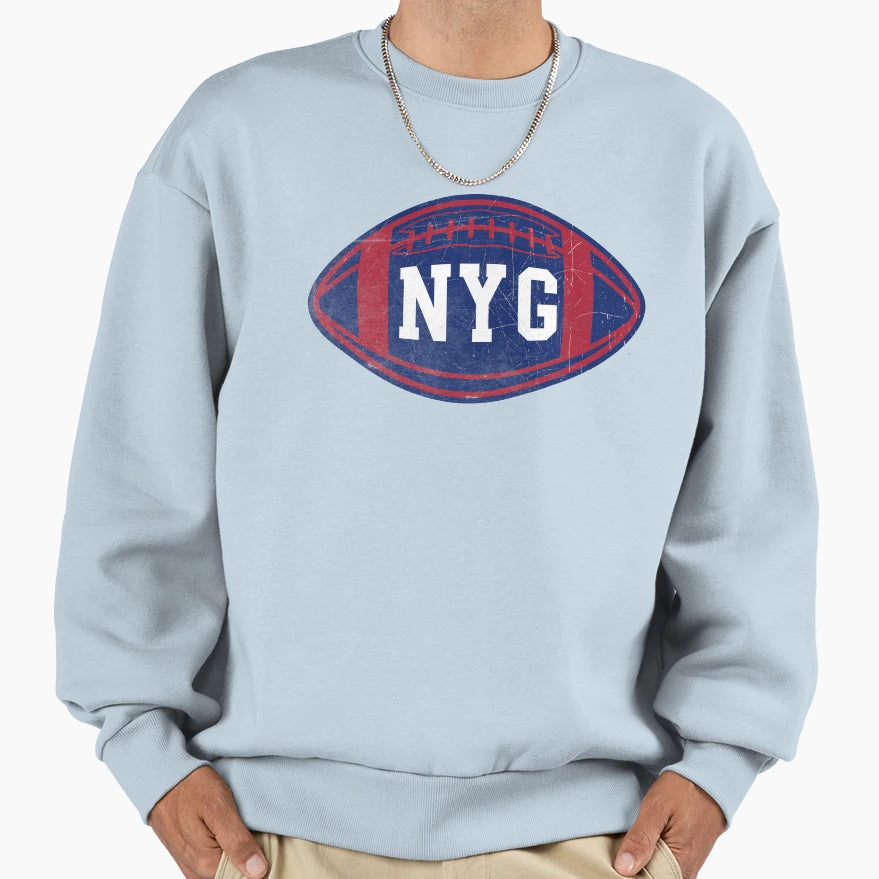 New York Throwback Football Sweatshirt - Trendy Graphic Men Women - T-Shirt, Sweatshirt, Hoodie