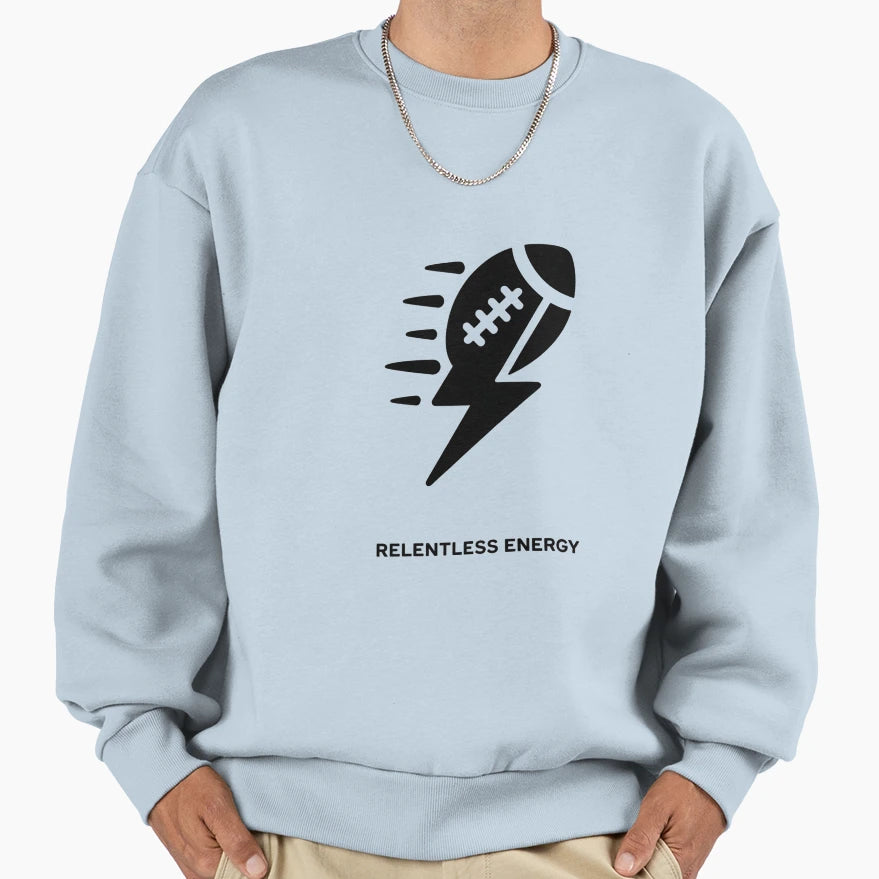 Relentless Energy Football Icon Sweatshirt - Fun Novelty Design for Adults - T-Shirt, Sweatshirt, Hoodie