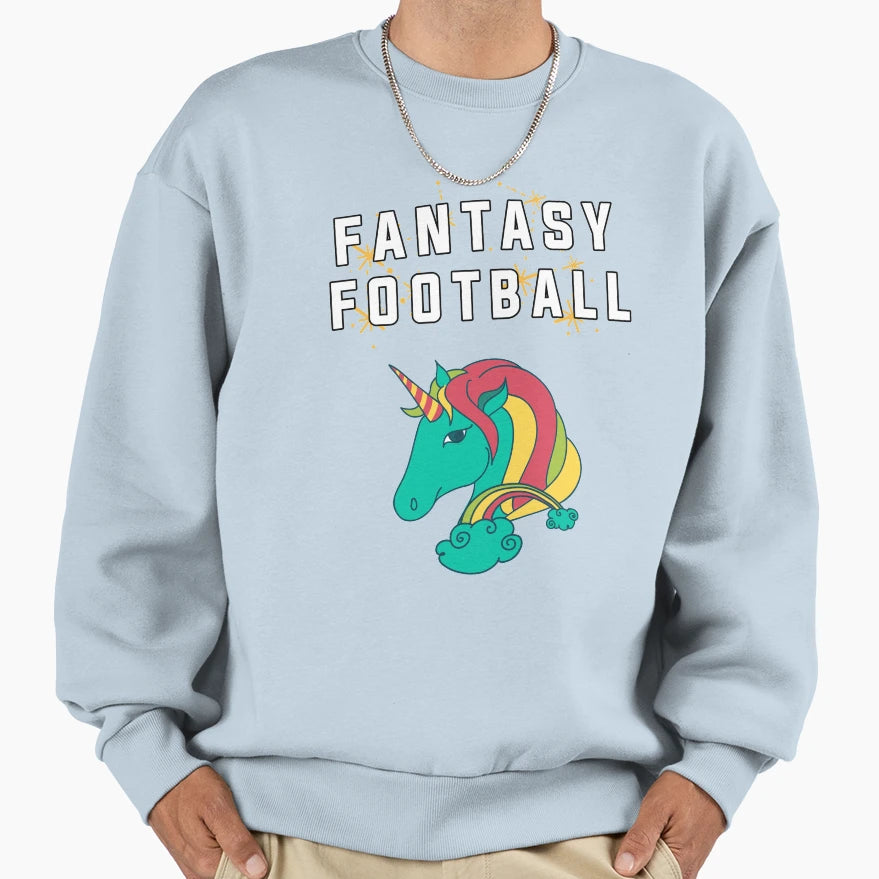 Fantasy Football Magic Unicorn Sweatshirt - Trendy Graphic Unisex - T-Shirt, Sweatshirt, Hoodie