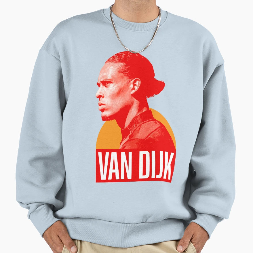 Virgil Van Dijk Sweatshirt - Unique Graphic for Adults - T-Shirt, Sweatshirt, Hoodie