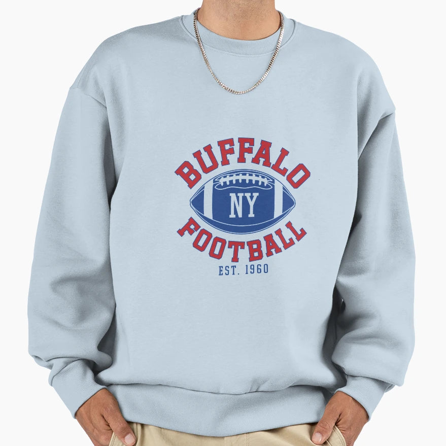 Buffalo Football New York Ny Sweatshirt - Streetwear Style for Adults - T-Shirt, Sweatshirt, Hoodie