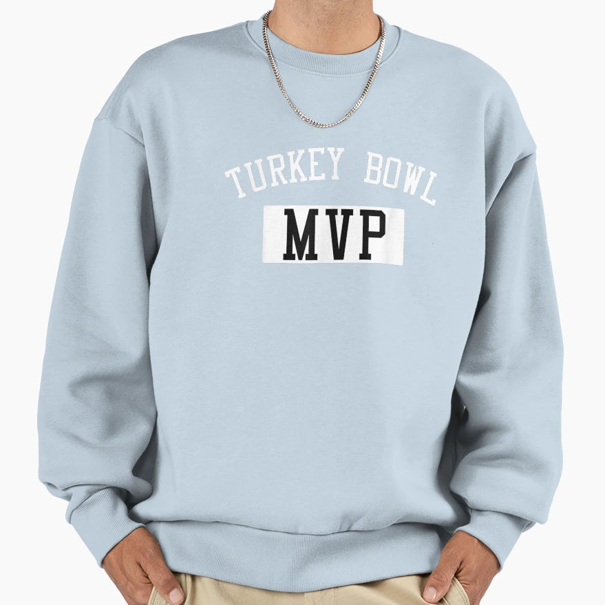 Football Mvp Turkey Bowl Thanksgiving T-Shirt - Trendy Graphic Unisex - T-Shirt, Sweatshirt, Hoodie