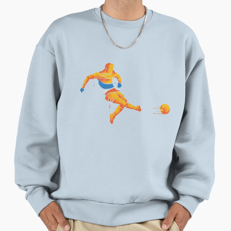 Footballer Sweatshirt - Trendy Graphic for Adults - T-Shirt, Sweatshirt, Hoodie