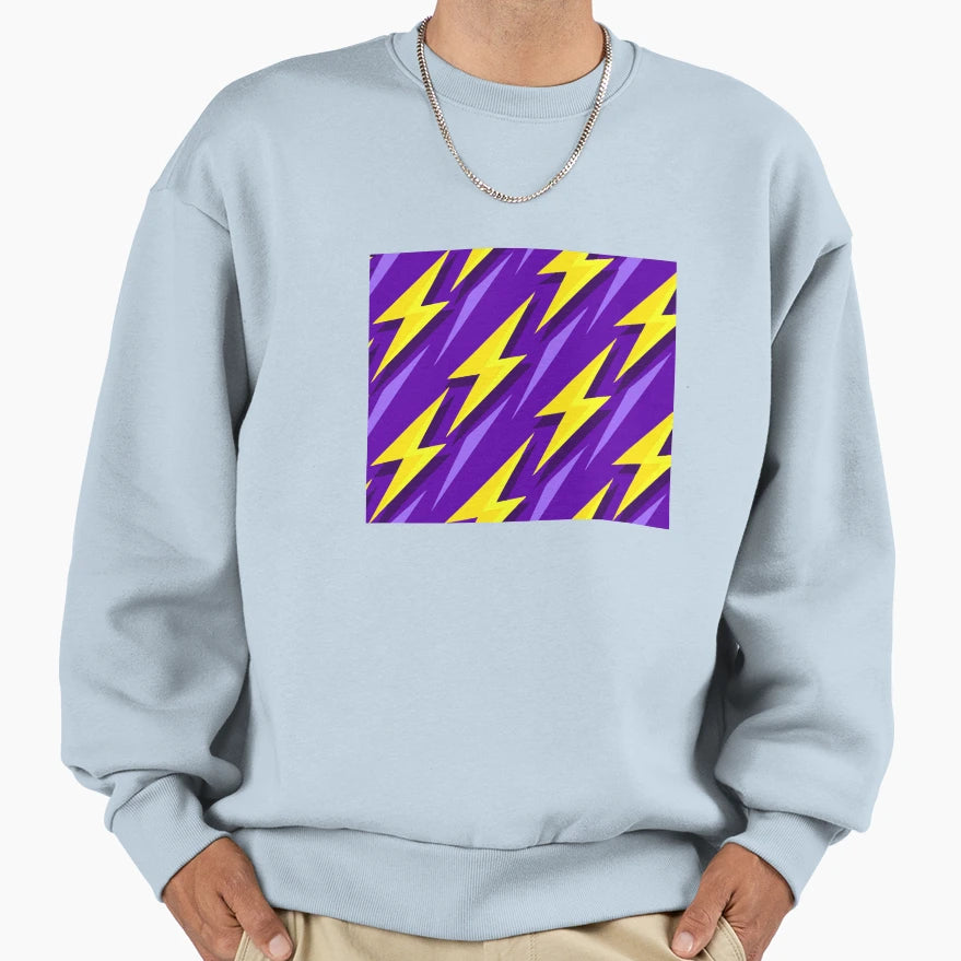 Vibrant Neon Glow Futuristic Sweatshirt - Minimalist Print for Adults - T-Shirt, Sweatshirt, Hoodie