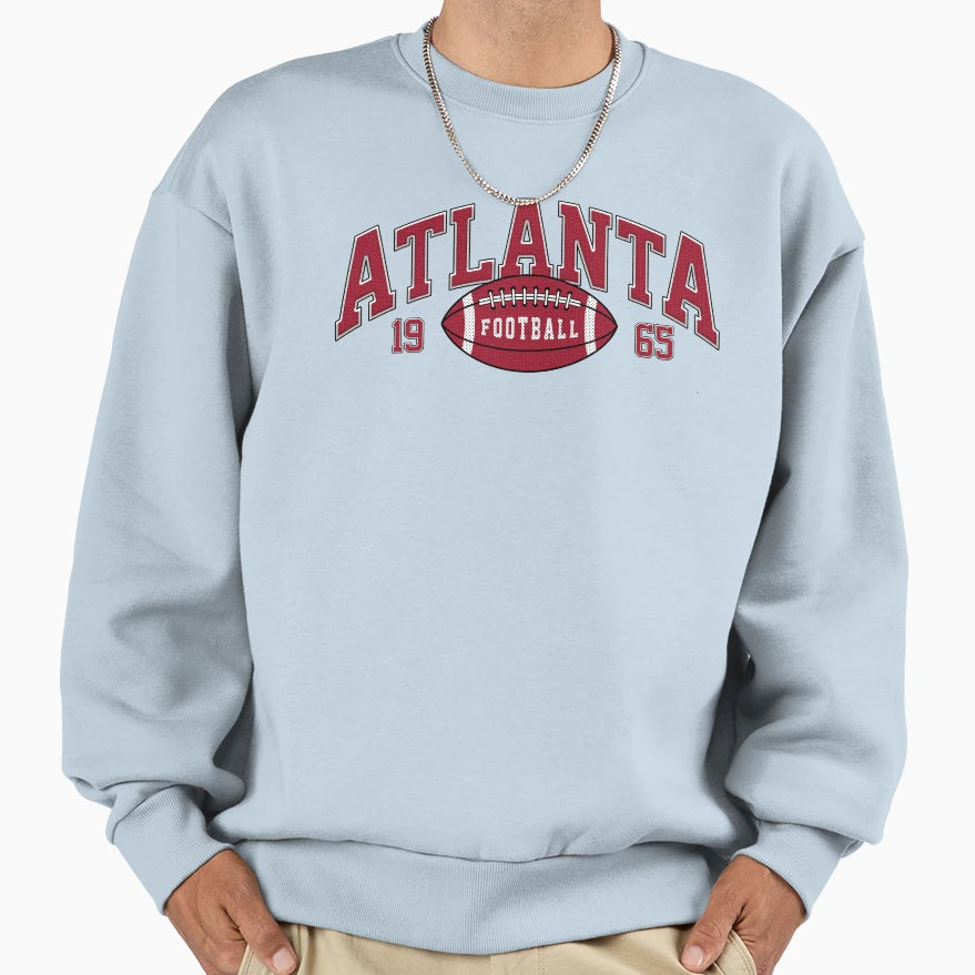 Atlanta Football Varsity Sweatshirt - Aesthetic Graphic Men Women - T-Shirt, Sweatshirt, Hoodie