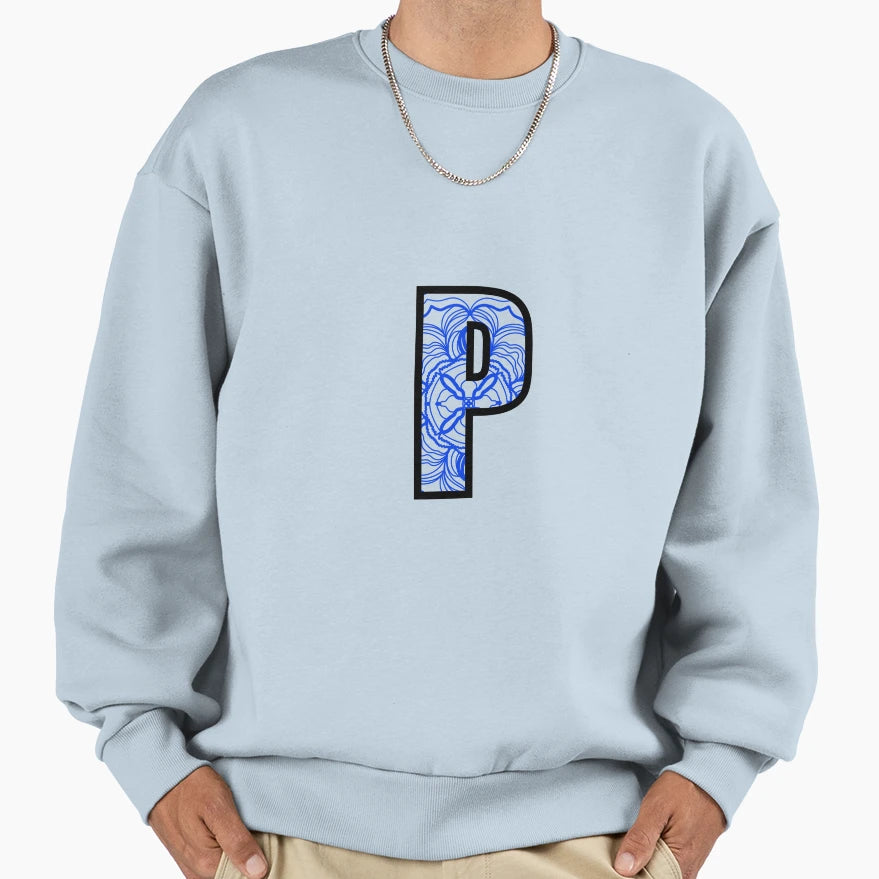 Mandala P Cut Out Sweatshirt - Unique Graphic Men Women - T-Shirt, Sweatshirt, Hoodie