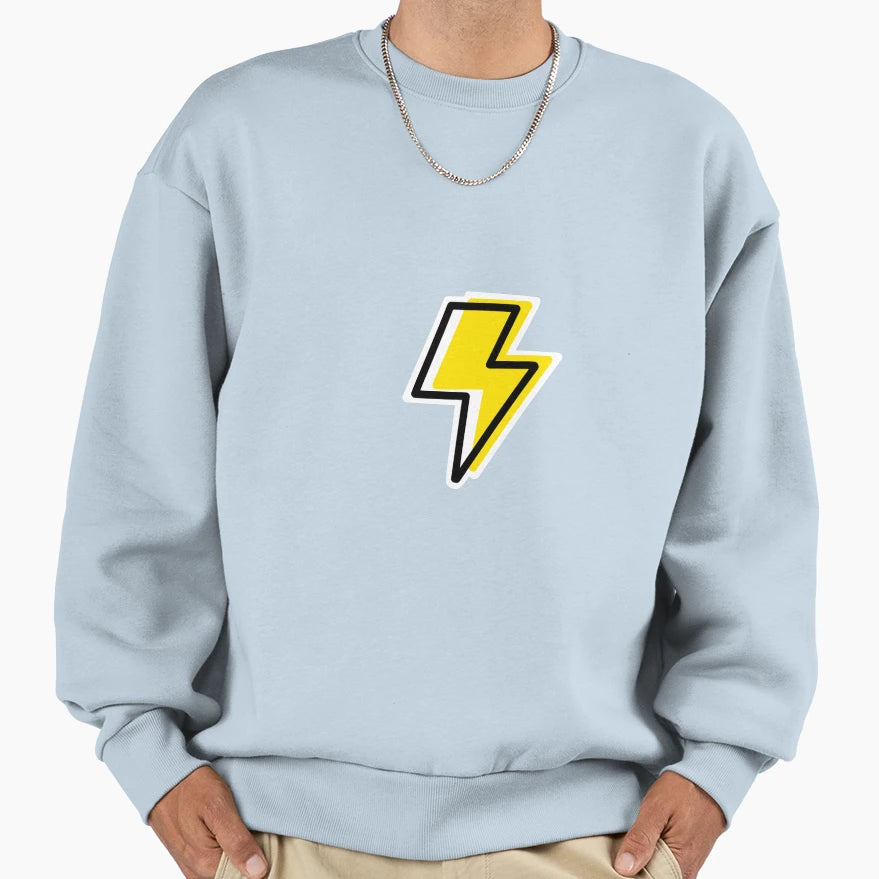 Lightning Bolt Sweatshirt - Graphic Print Unisex - T-Shirt, Sweatshirt, Hoodie