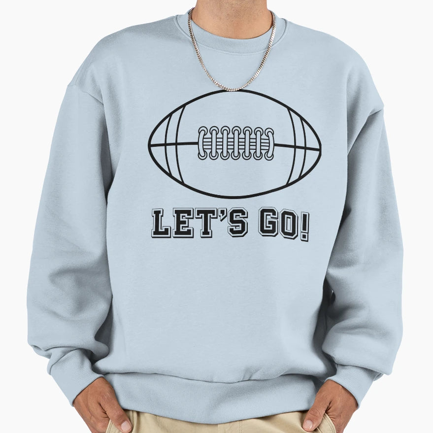 American Football Ball Logo Sweatshirt - Aesthetic Graphic Unisex - T-Shirt, Sweatshirt, Hoodie