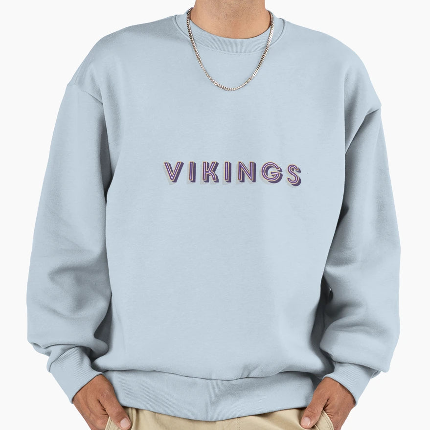 Vikings Sweatshirt - Custom Art Print Men Women - T-Shirt, Sweatshirt, Hoodie