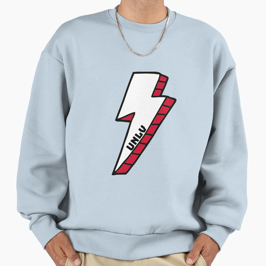 Unlv Lightning Bolt Sweatshirt - Casual Everyday Wear Unisex - T-Shirt, Sweatshirt, Hoodie