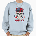 Usa Soccer Skull American Soccer Sweatshirt - Unique Graphic for Adults - T-Shirt, Sweatshirt, Hoodie