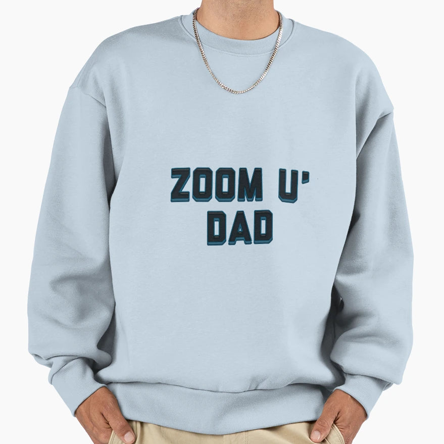 Zoom University Dad Sweatshirt - Minimalist Print Men Women - T-Shirt, Sweatshirt, Hoodie