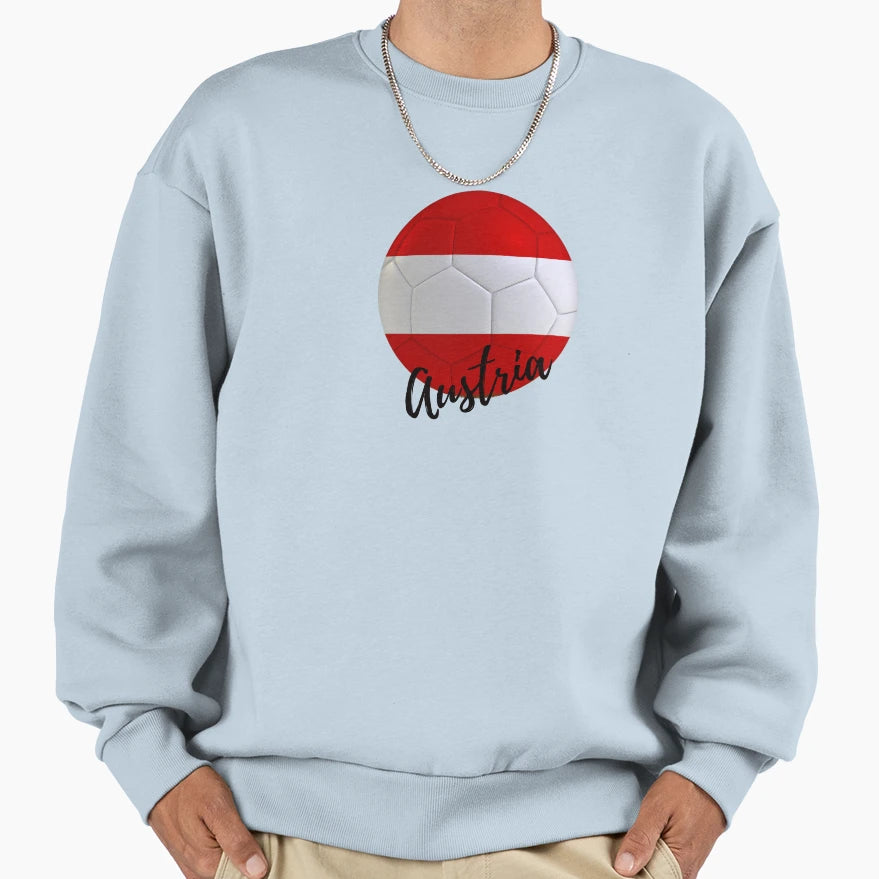 Austria Football Sweatshirt - Custom Art Print for Adults - T-Shirt, Sweatshirt, Hoodie