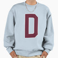Letter D Bold Collegiate Font Sweatshirt - Aesthetic Graphic for Adults - T-Shirt, Sweatshirt, Hoodie