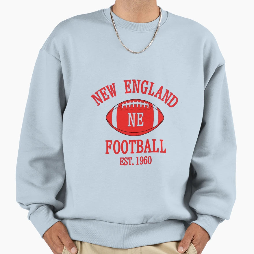 New England Football Sweatshirt - Graphic Print Unisex - T-Shirt, Sweatshirt, Hoodie
