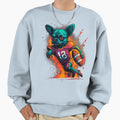 Chihuahua Dog Playing American Sweatshirt - Fun Novelty Design Unisex - T-Shirt, Sweatshirt, Hoodie