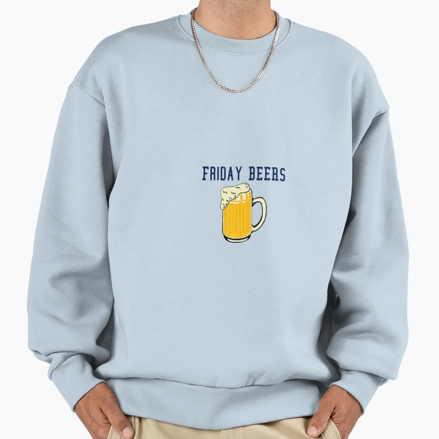 Friday Beers Sweatshirt - Unique Graphic for Adults - T-Shirt, Sweatshirt, Hoodie