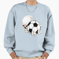 Skull Soccer Player Soccer Sweatshirt - Unique Graphic for Adults - T-Shirt, Sweatshirt, Hoodie