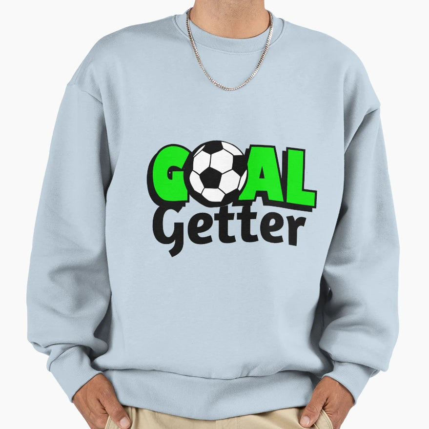 Soccer Goal Getter Sweatshirt - Aesthetic Graphic Men Women - T-Shirt, Sweatshirt, Hoodie