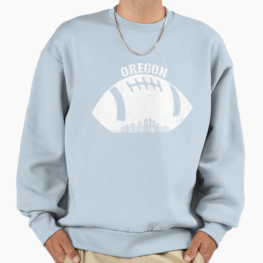 Portland Skyline Football Fan Sweatshirt - Minimalist Print for Adults - T-Shirt, Sweatshirt, Hoodie