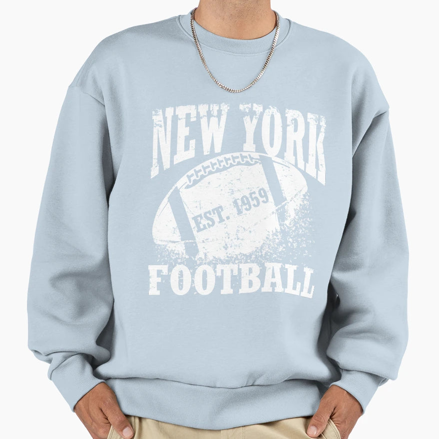 New York Football Jersey Sweatshirt - Casual Everyday Wear for Adults - T-Shirt, Sweatshirt, Hoodie