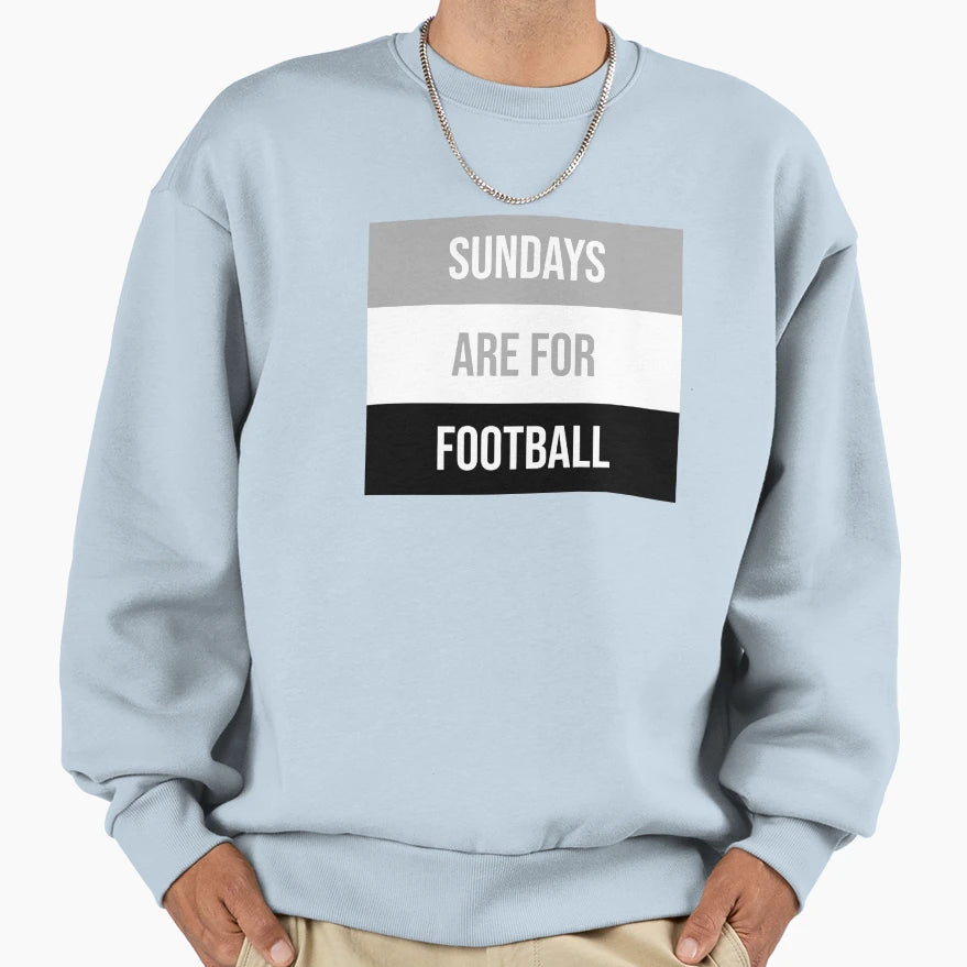 Sundays Are Football Sweatshirt - Aesthetic Graphic Men Women - T-Shirt, Sweatshirt, Hoodie