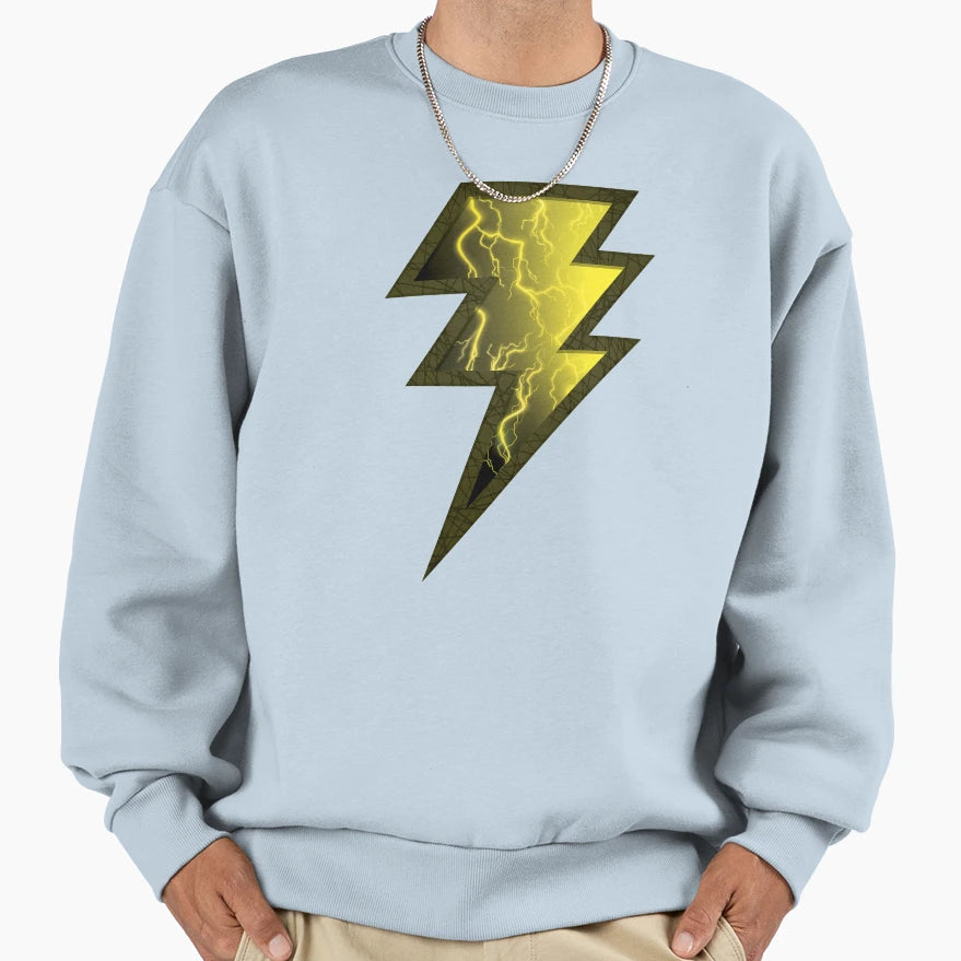 Lightning Bolt Black Bolt Sweatshirt - Minimalist Print Men Women - T-Shirt, Sweatshirt, Hoodie
