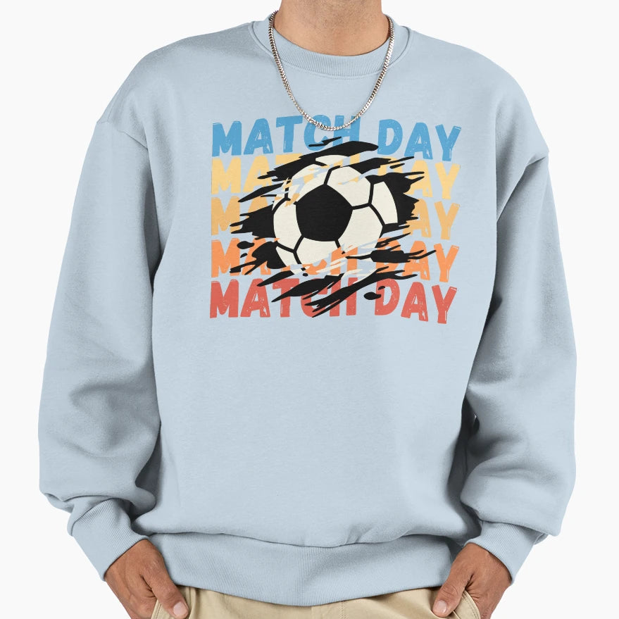 Distressed Match Day Sweatshirt - Novelty Apparel Unisex - T-Shirt, Sweatshirt, Hoodie